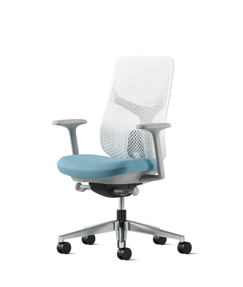 Siège de bureau Verus à dossier Triflex* Mineral en aluminium poli