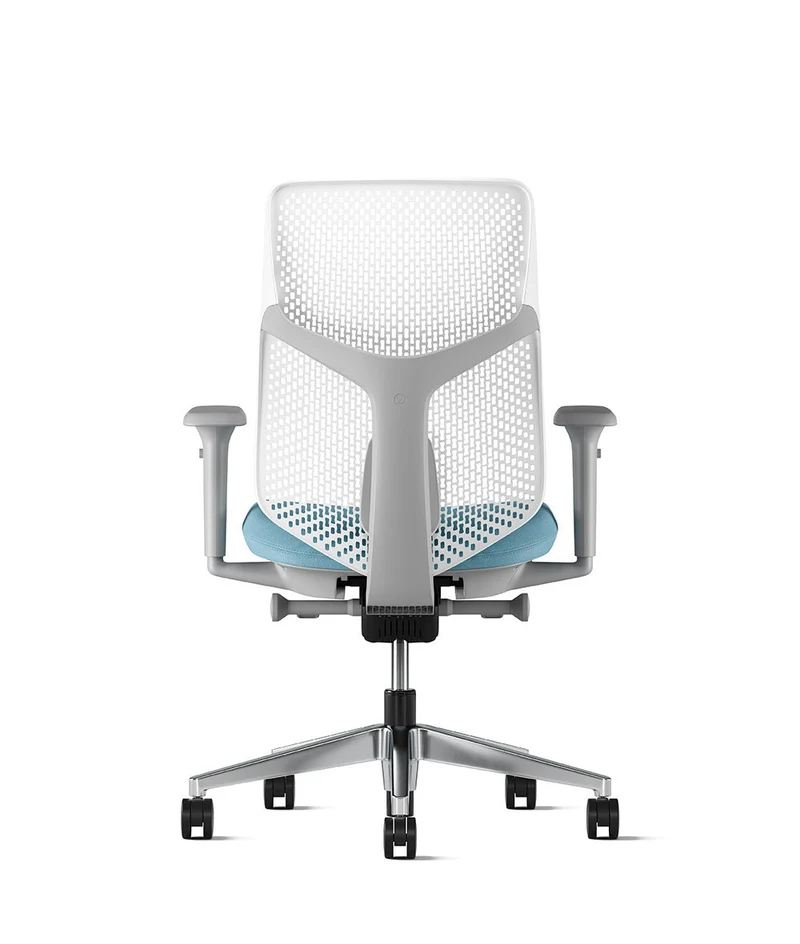 Siège de bureau Verus à dossier Triflex* Mineral en aluminium poli