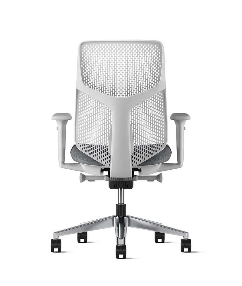 Siège de bureau Verus à dossier Triflex* Mineral en aluminium poli
