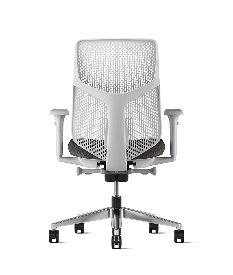 Siège de bureau Verus à dossier Triflex* Mineral en aluminium poli