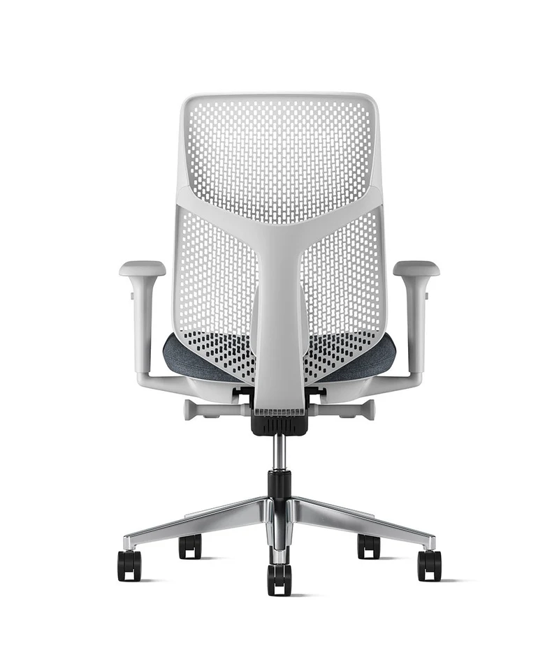 Siège de bureau Verus à dossier Triflex* Mineral en aluminium poli