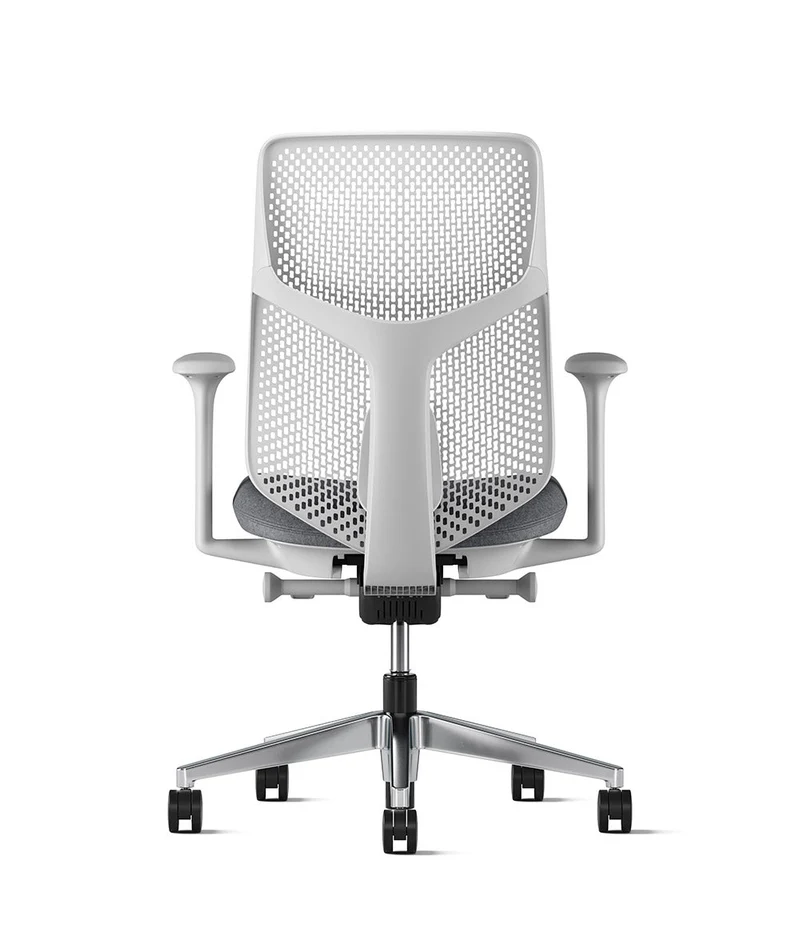 Siège de bureau Verus à dossier Triflex* Mineral en aluminium poli