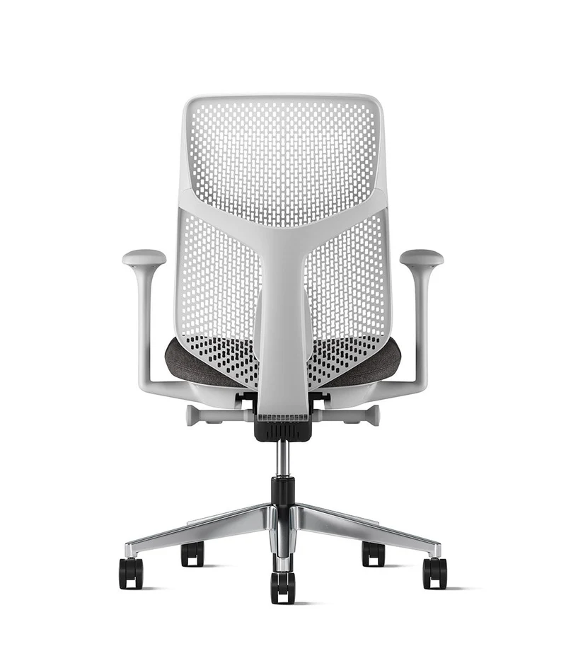 Siège de bureau Verus à dossier Triflex* Mineral en aluminium poli