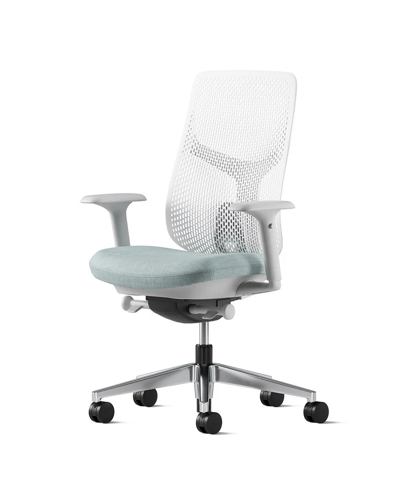 Siège de bureau Verus à dossier Triflex* Mineral en aluminium poli