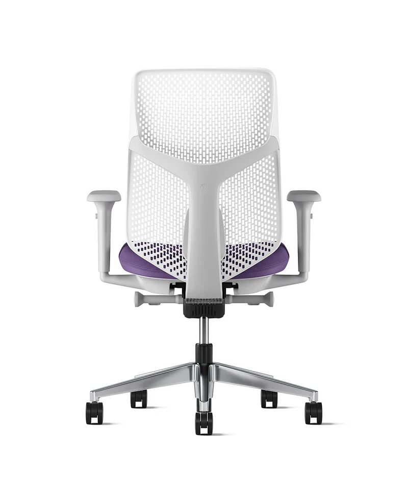 Siège de bureau Verus à dossier Triflex* Mineral en aluminium poli
