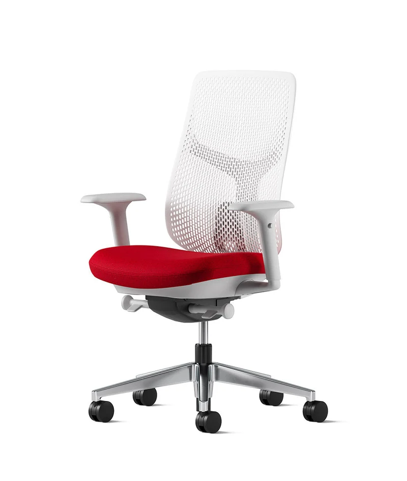 Siège de bureau Verus à dossier Triflex* Mineral en aluminium poli