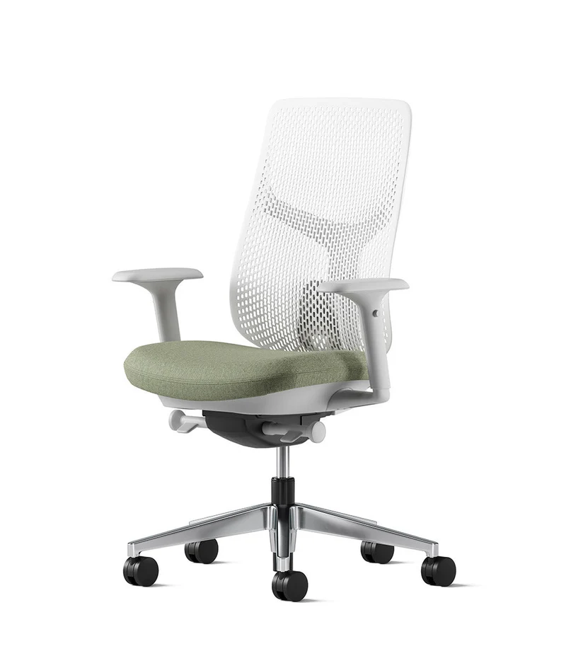 Siège de bureau Verus à dossier Triflex* Mineral en aluminium poli