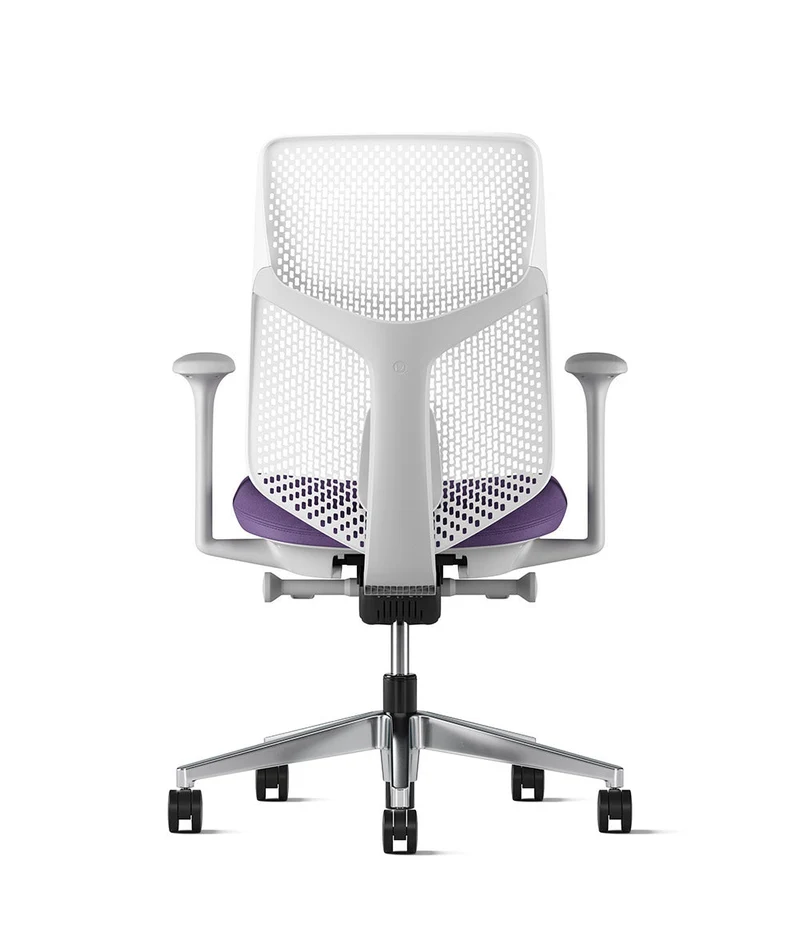 Siège de bureau Verus à dossier Triflex* Mineral en aluminium poli