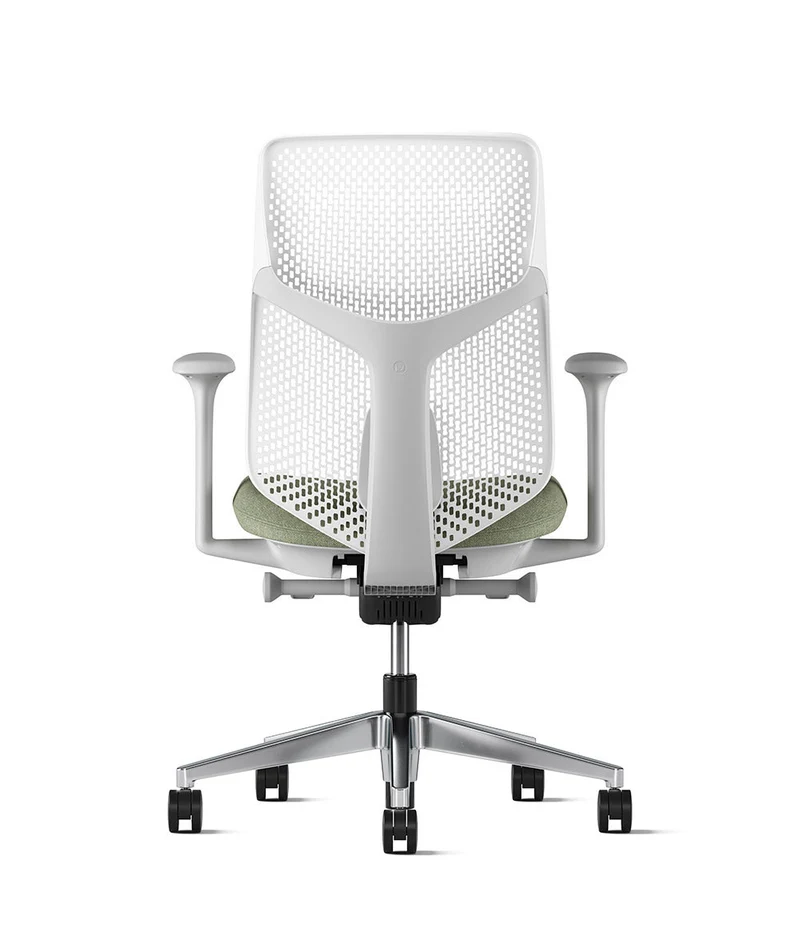 Siège de bureau Verus à dossier Triflex* Mineral en aluminium poli