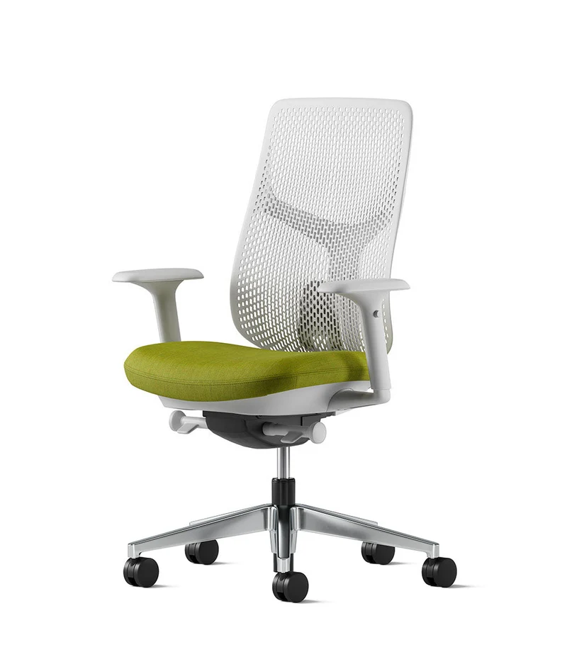 Siège de bureau Verus à dossier Triflex* Mineral en aluminium poli