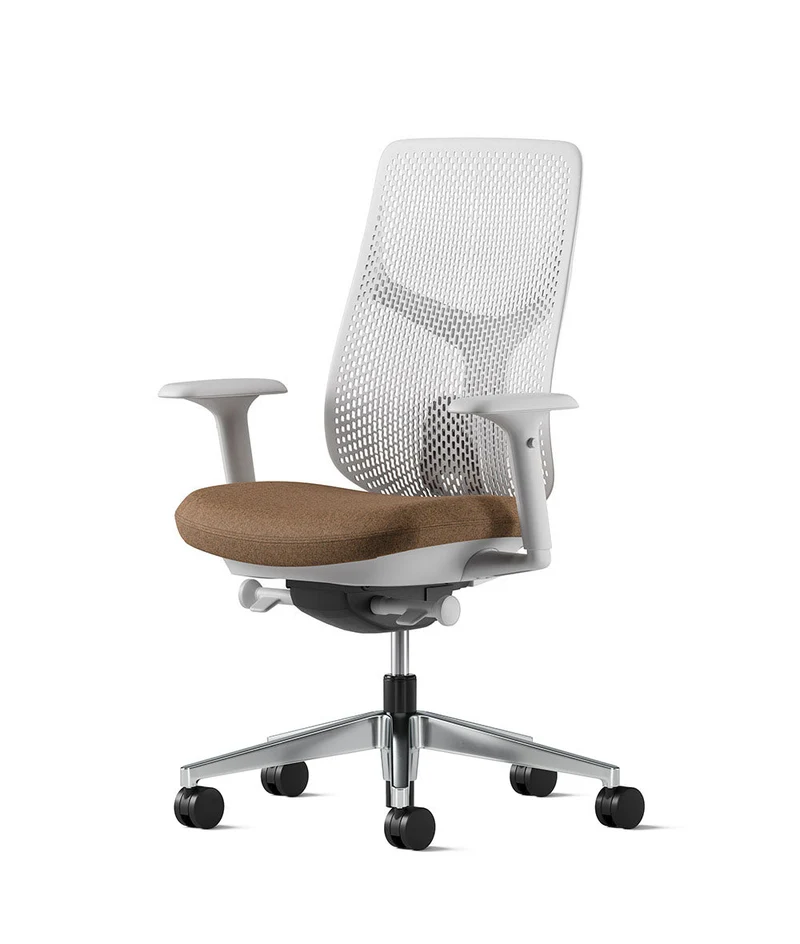 Siège de bureau Verus à dossier Triflex* Mineral en aluminium poli