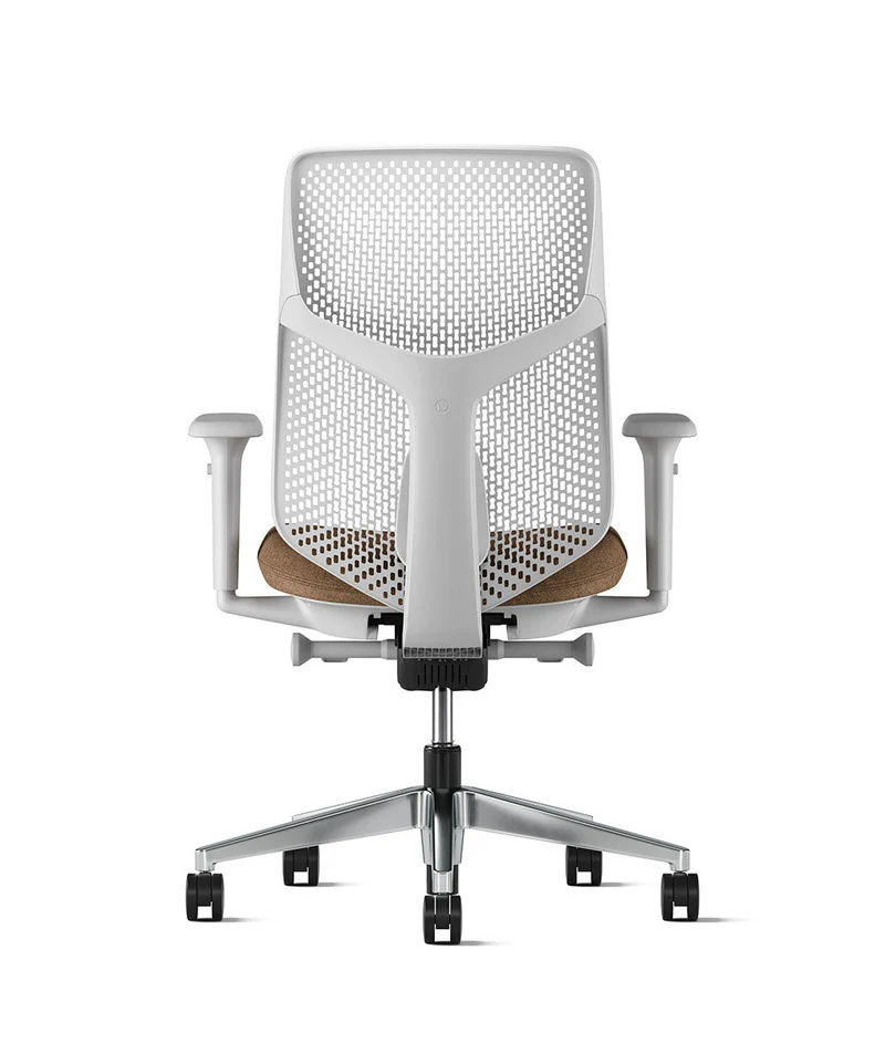 Siège de bureau Verus à dossier Triflex* Mineral en aluminium poli