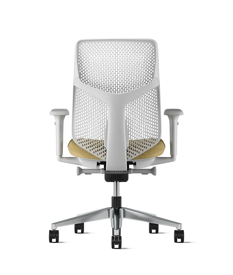 Siège de bureau Verus à dossier Triflex* Mineral en aluminium poli