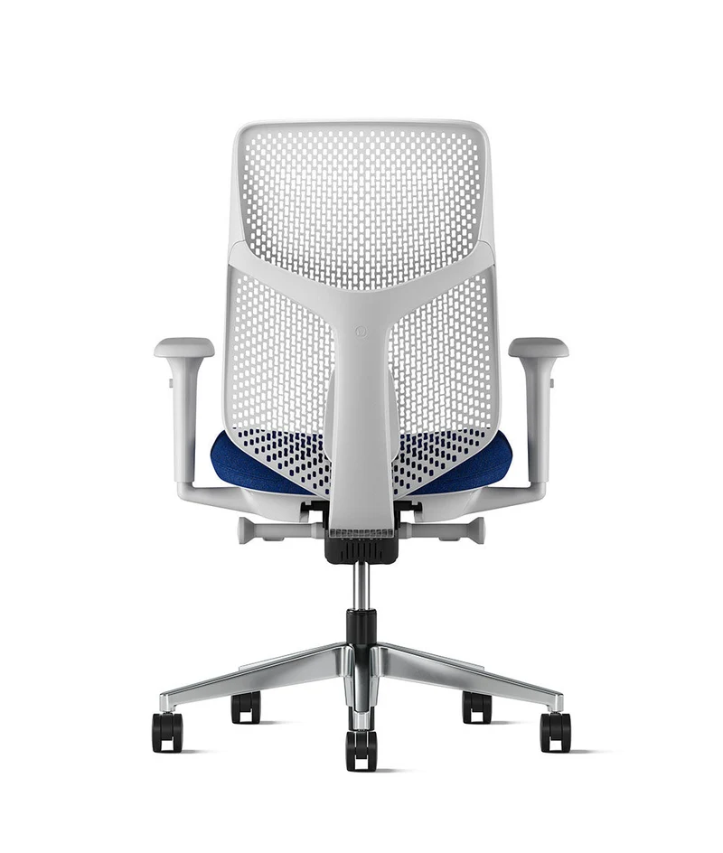 Siège de bureau Verus à dossier Triflex* Mineral en aluminium poli