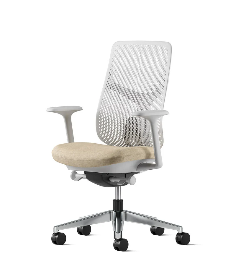 Siège de bureau Verus à dossier Triflex* Mineral en aluminium poli