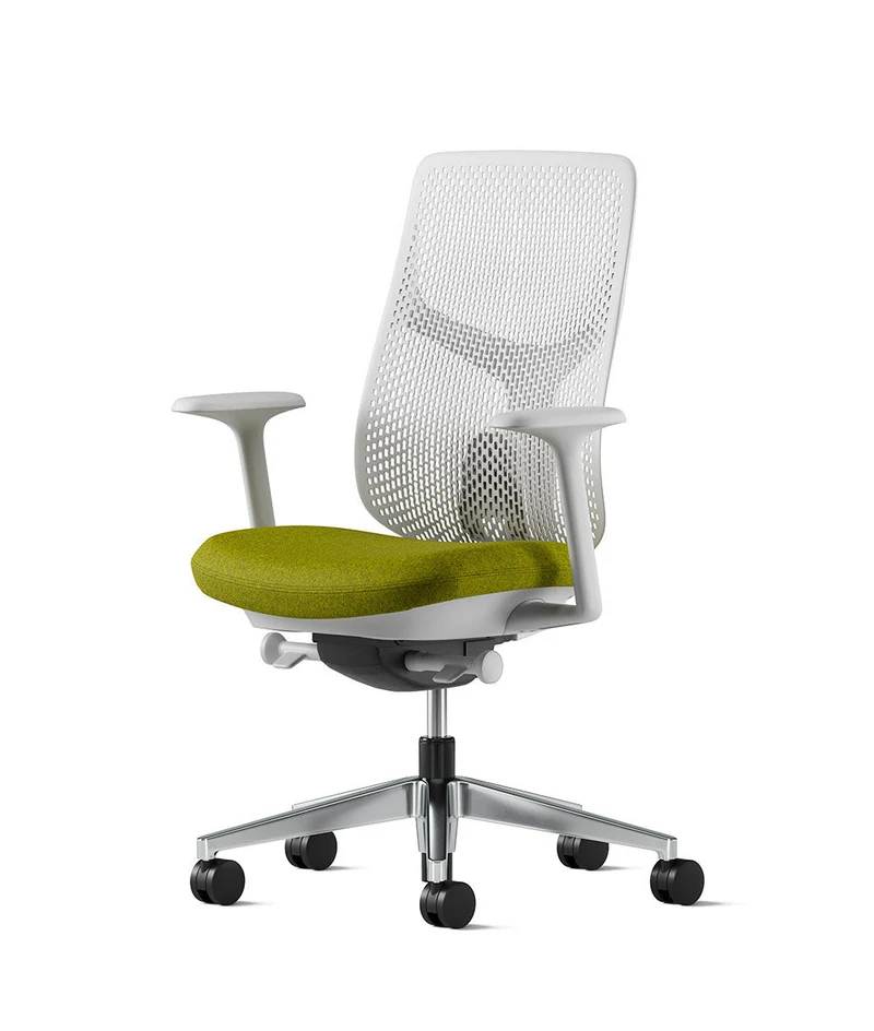 Siège de bureau Verus à dossier Triflex* Mineral en aluminium poli