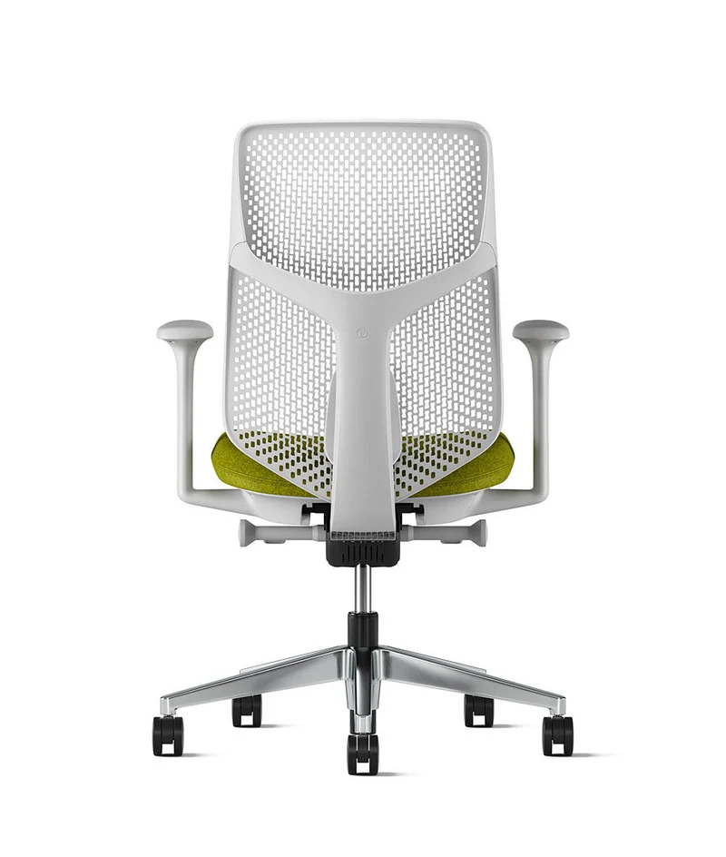 Siège de bureau Verus à dossier Triflex* Mineral en aluminium poli
