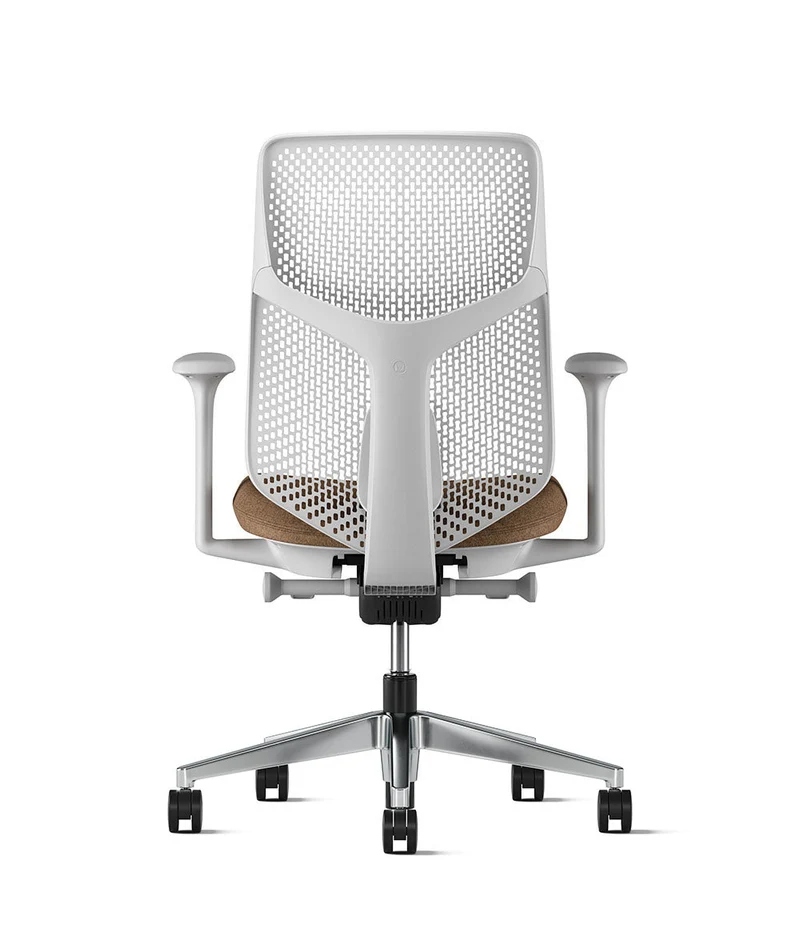Siège de bureau Verus à dossier Triflex* Mineral en aluminium poli
