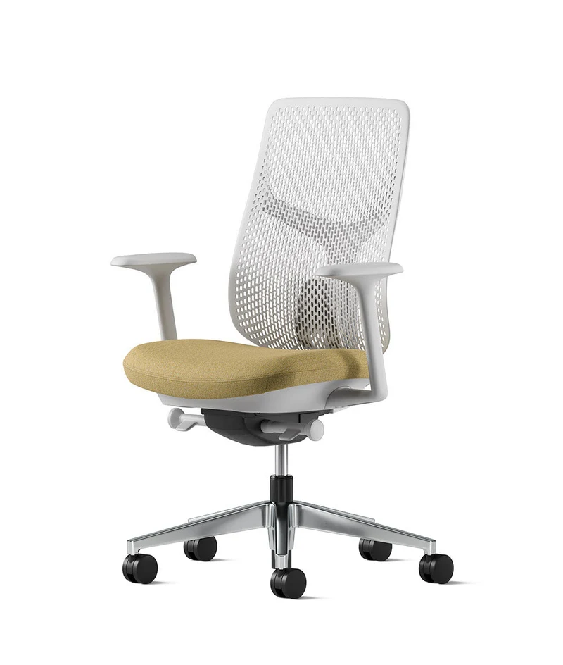 Siège de bureau Verus à dossier Triflex* Mineral en aluminium poli