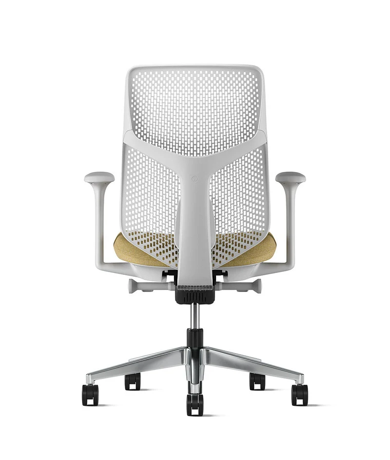 Siège de bureau Verus à dossier Triflex* Mineral en aluminium poli