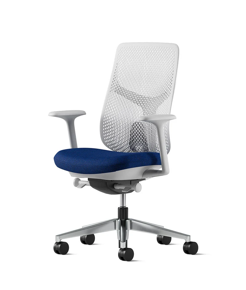Siège de bureau Verus à dossier Triflex* Mineral en aluminium poli