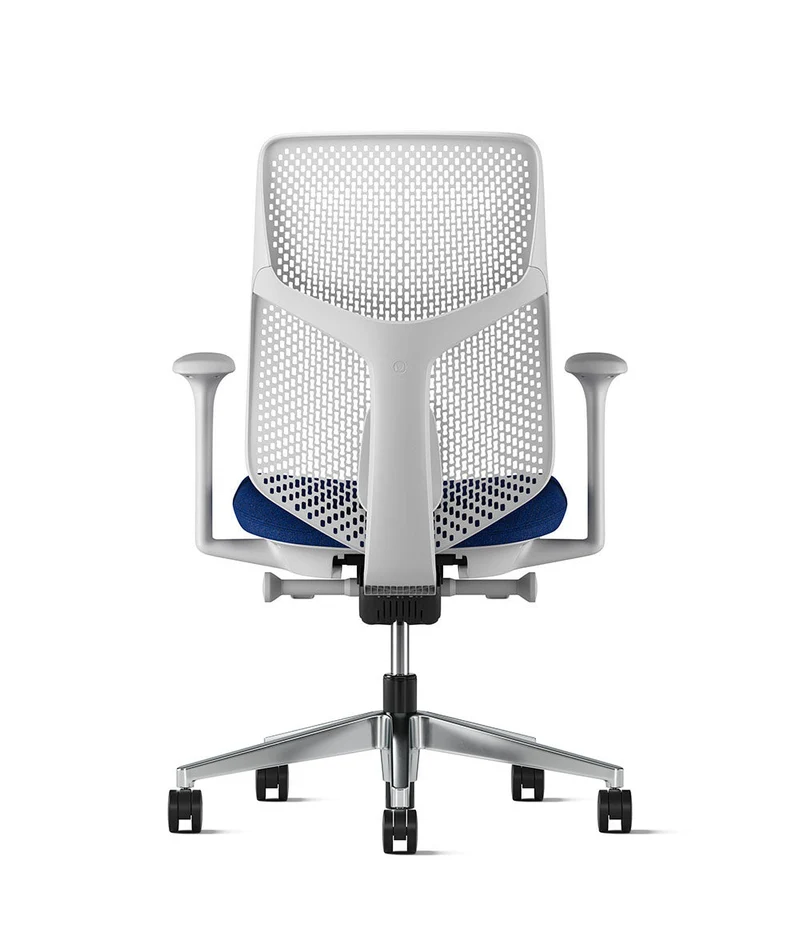 Siège de bureau Verus à dossier Triflex* Mineral en aluminium poli