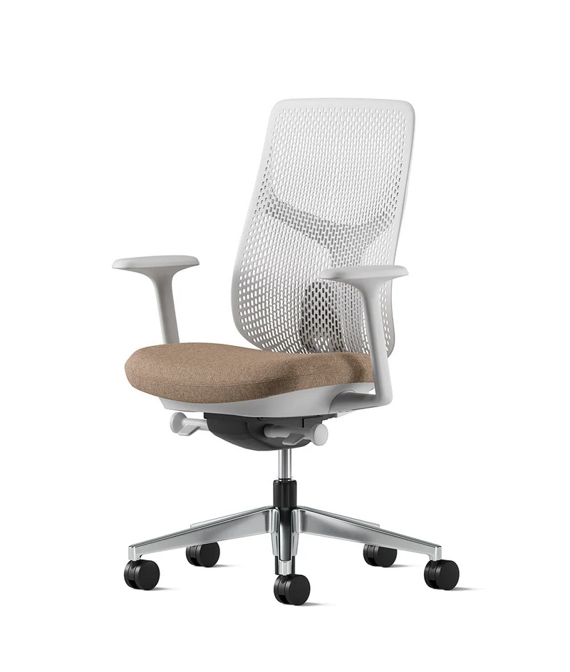 Siège de bureau Verus à dossier Triflex* Mineral en aluminium poli