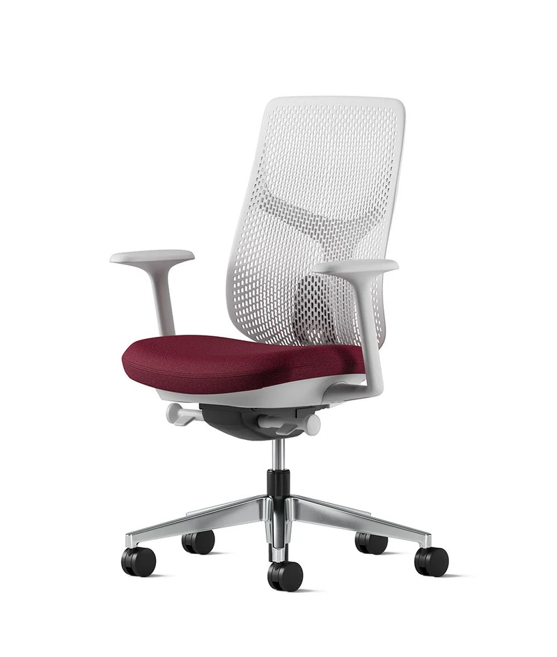 Siège de bureau Verus à dossier Triflex* Mineral en aluminium poli