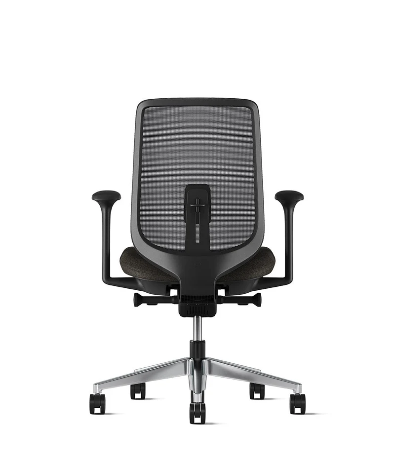 Siège de bureau Verus Suspension* Noir en aluminium poli