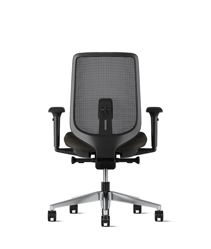 Siège de bureau Verus Suspension* Noir en aluminium poli