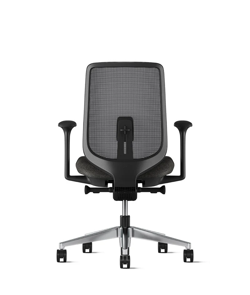 Siège de bureau Verus Suspension* Noir en aluminium poli