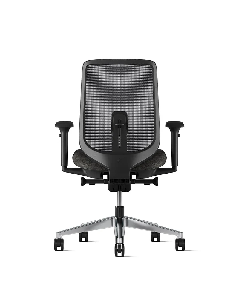 Siège de bureau Verus Suspension* Noir en aluminium poli