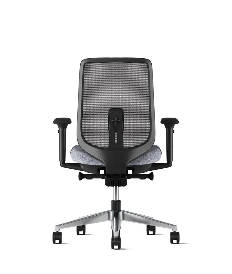 Siège de bureau Verus Suspension* Noir en aluminium poli