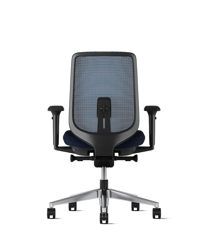 Siège de bureau Verus Suspension* Noir en aluminium poli
