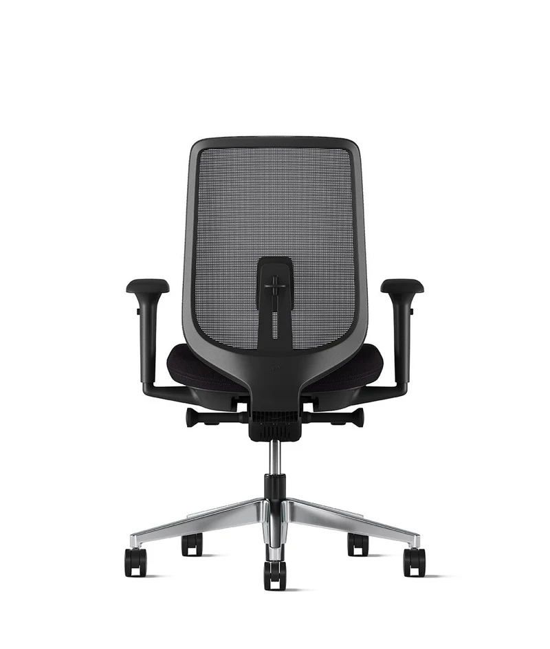Siège de bureau Verus Suspension* Noir en aluminium poli