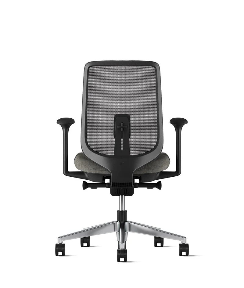 Siège de bureau Verus Suspension* Noir en aluminium poli