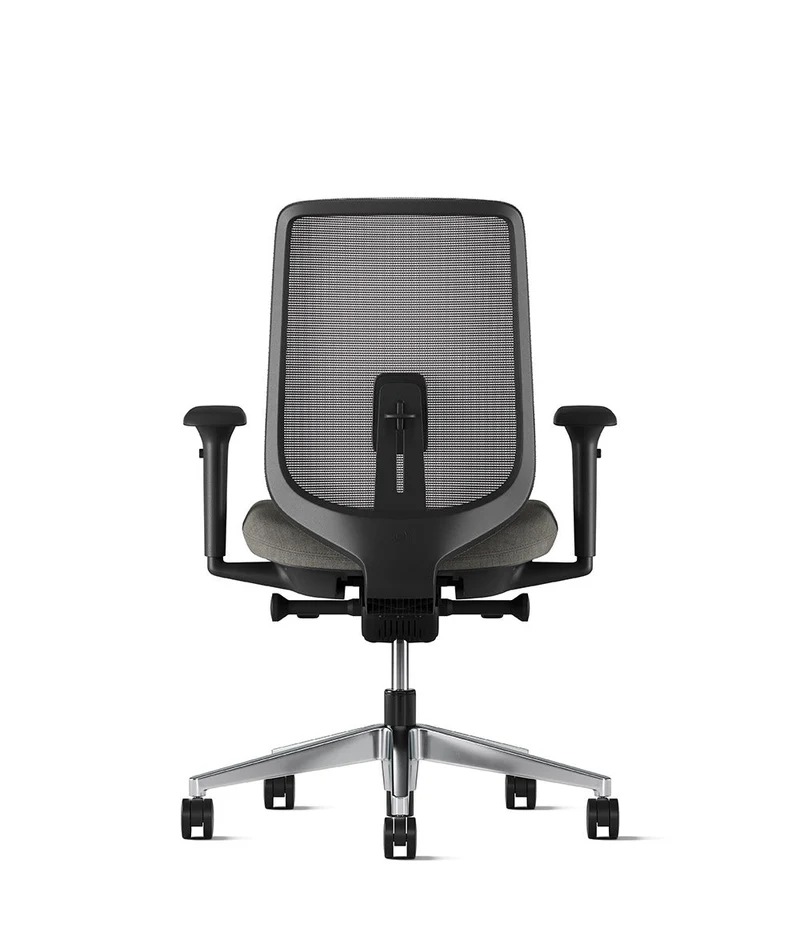 Siège de bureau Verus Suspension* Noir en aluminium poli