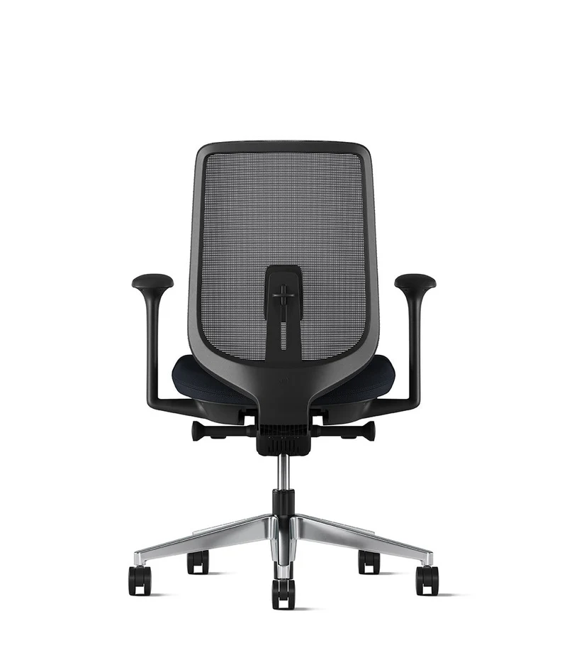 Siège de bureau Verus Suspension* Noir en aluminium poli