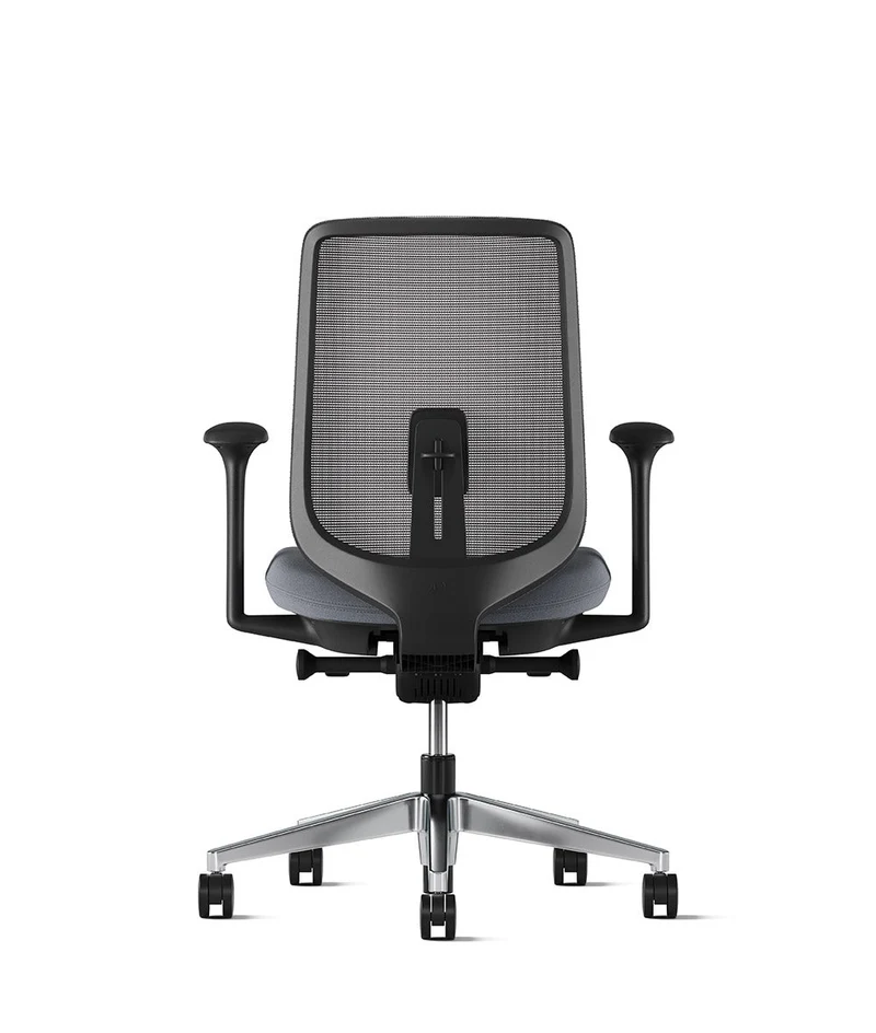 Siège de bureau Verus Suspension* Noir en aluminium poli