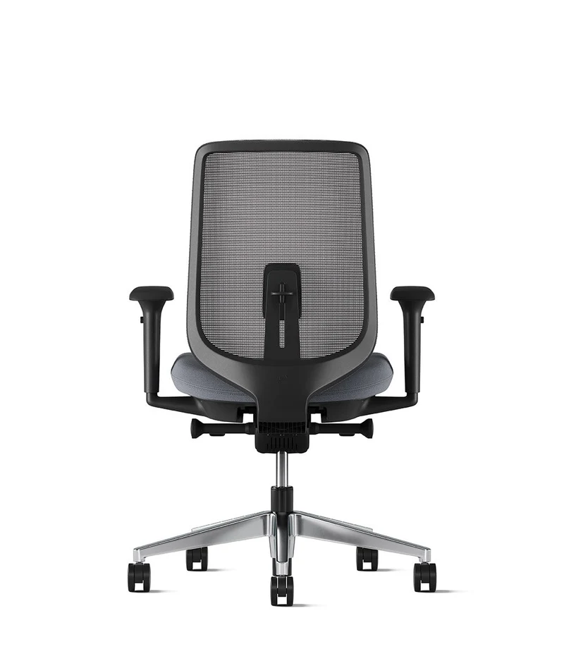Siège de bureau Verus Suspension* Noir en aluminium poli