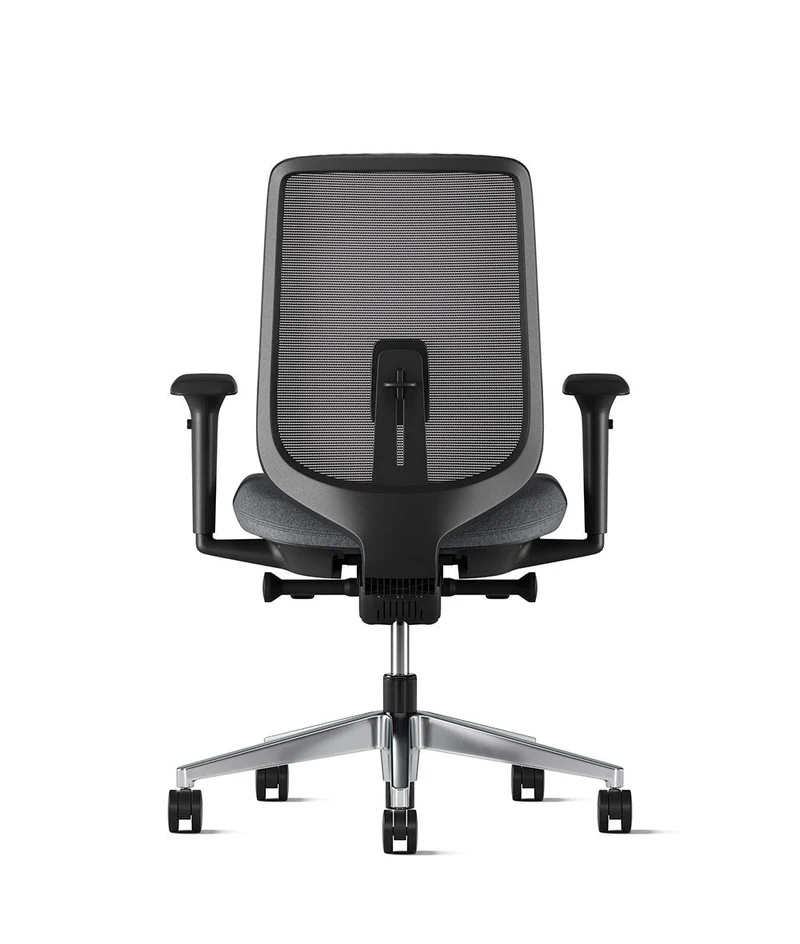 Siège de bureau Verus Suspension* Noir en aluminium poli