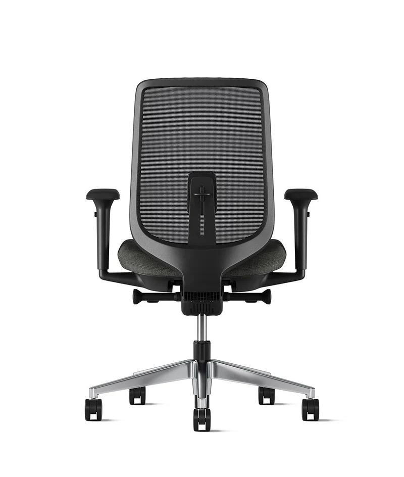 Siège de bureau Verus Suspension* Noir en aluminium poli