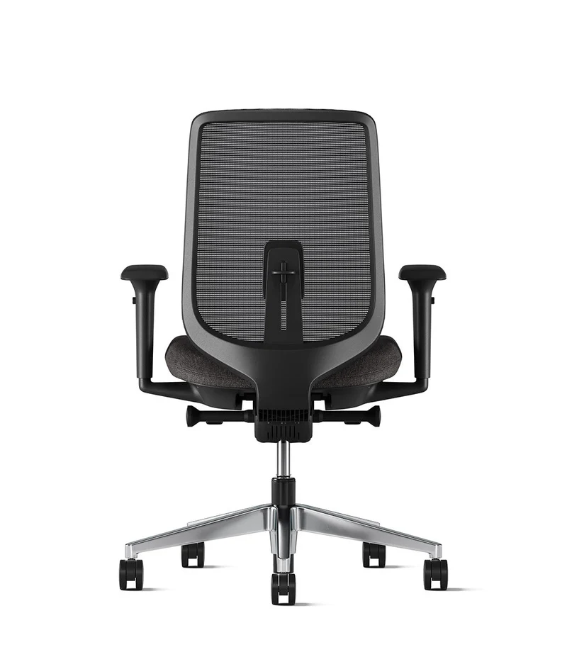Siège de bureau Verus Suspension* Noir en aluminium poli
