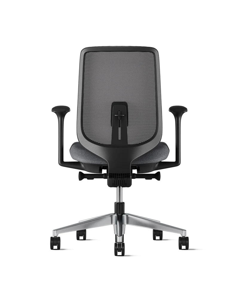 Siège de bureau Verus Suspension* Noir en aluminium poli