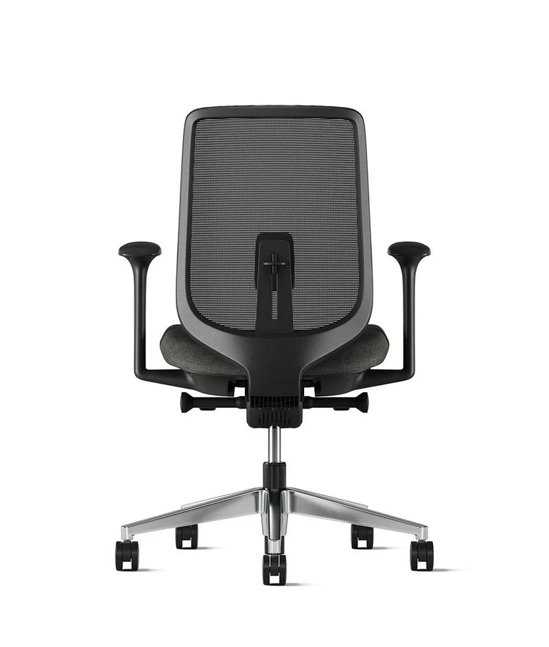 Siège de bureau Verus Suspension* Noir en aluminium poli