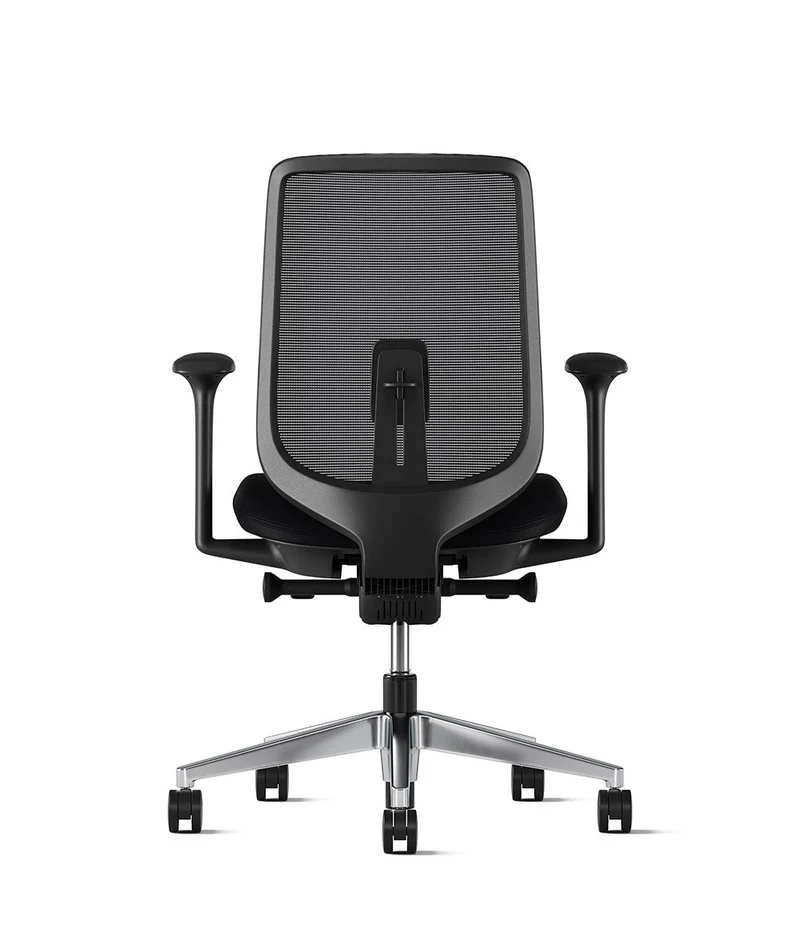 Siège de bureau Verus Suspension* Noir en aluminium poli