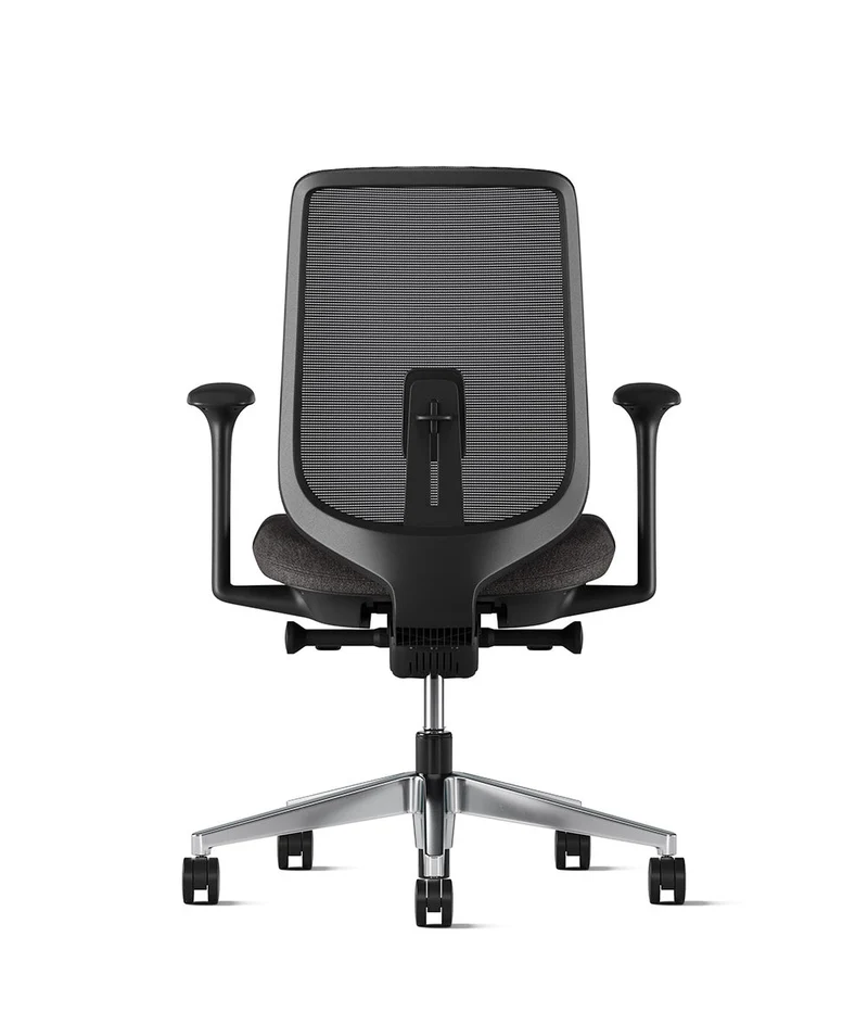 Siège de bureau Verus Suspension* Noir en aluminium poli