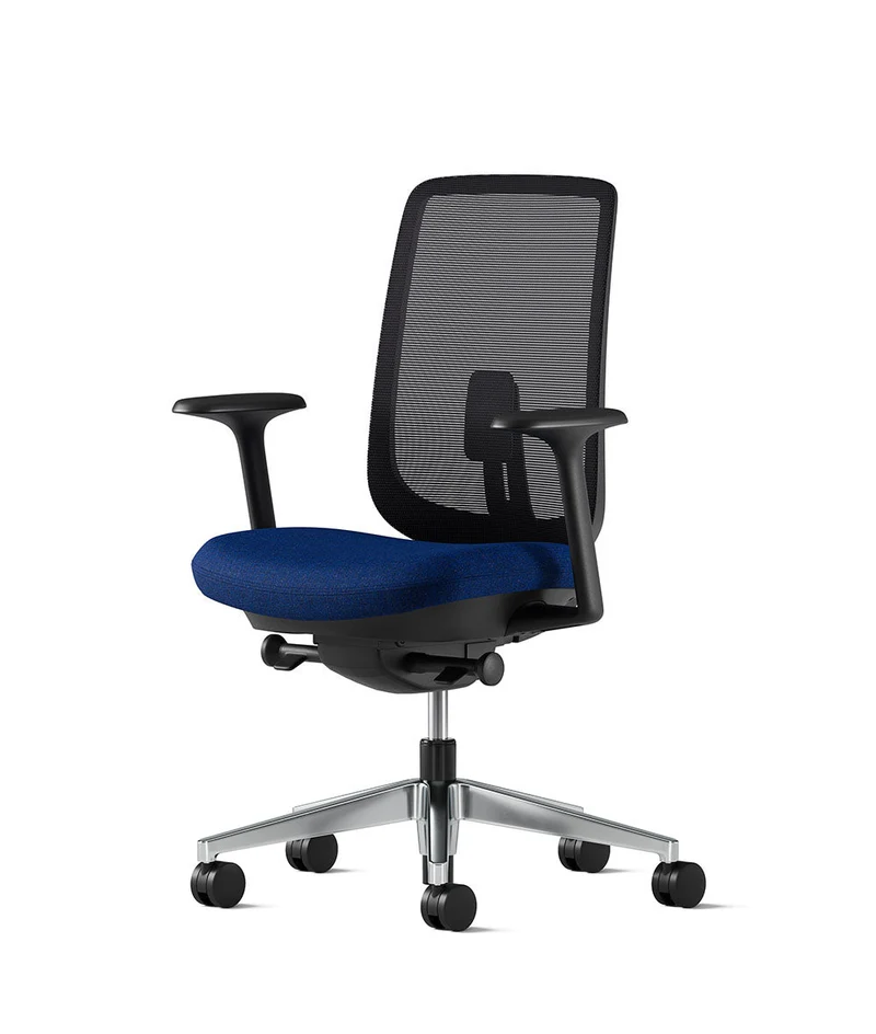 Siège de bureau Verus Suspension* Noir en aluminium poli