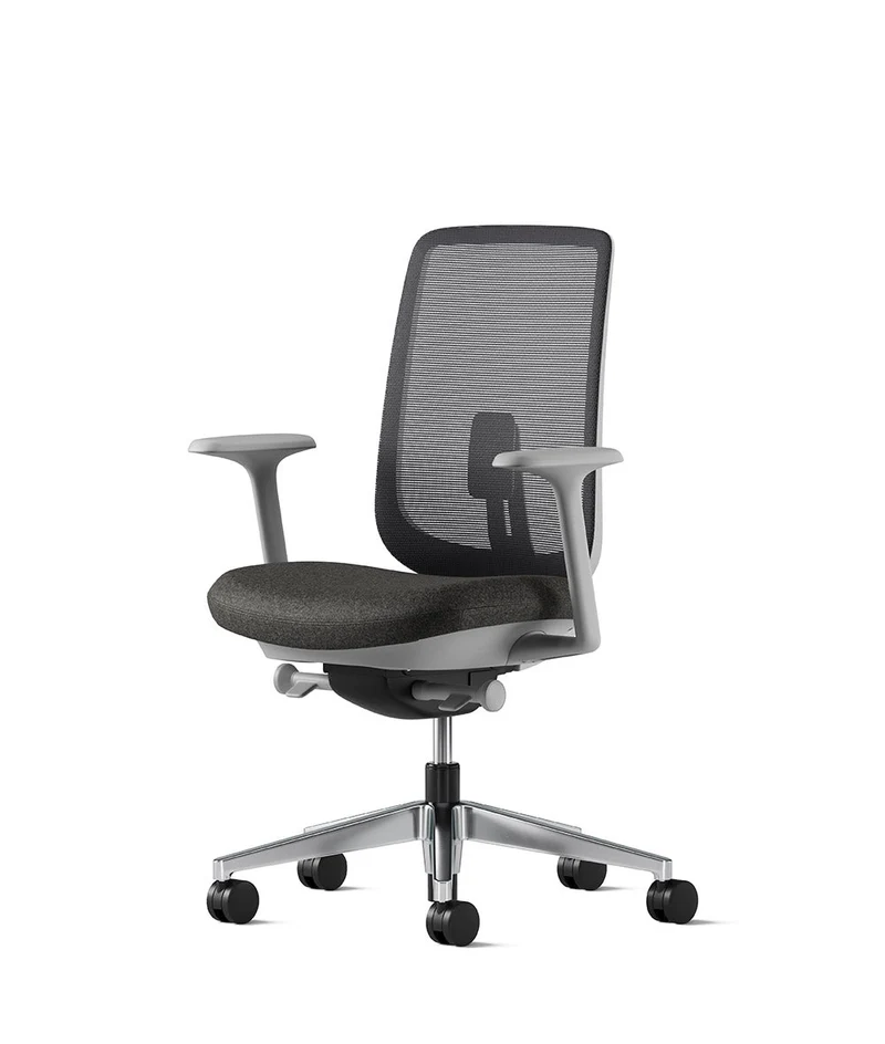 Siège de bureau Verus Suspension* Mineral et aluminium poli