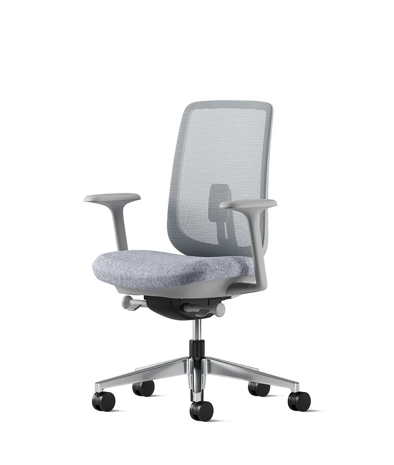 Siège de bureau Verus Suspension* Mineral et aluminium poli